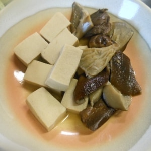干しシイタケと高野豆腐の含め煮